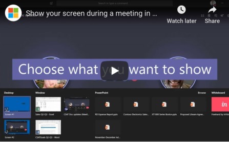 How to Share Screens with Microsoft Teams